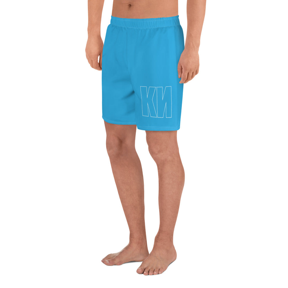KN All-Over Print Men's Athletic Long Shorts