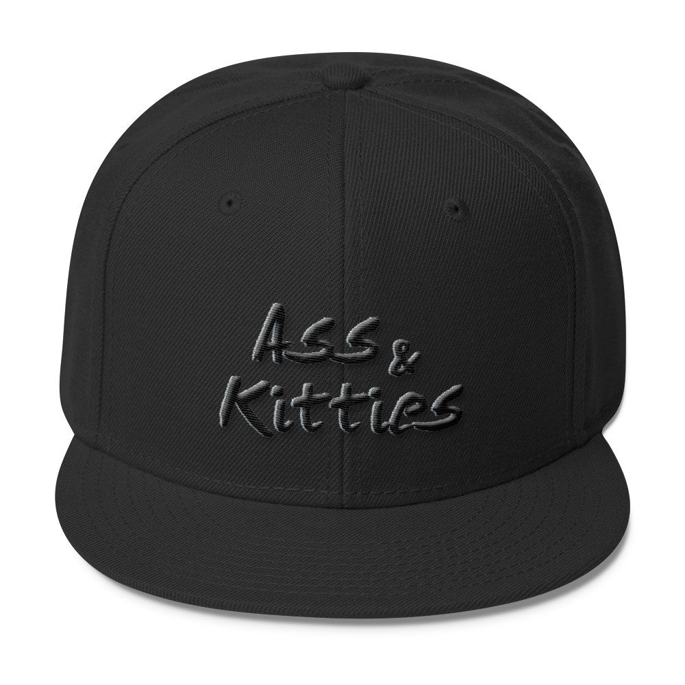 Ass & Kitties Wool Blend Snapback