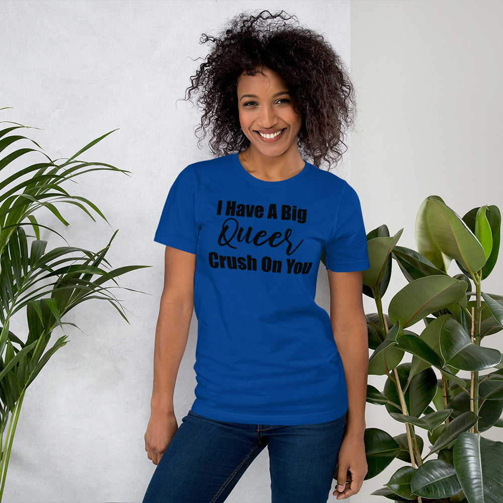 Queer Crush Bella + Canvas 3001 Unisex Short Sleeve Jersey T-Shirt with Tear Away Label