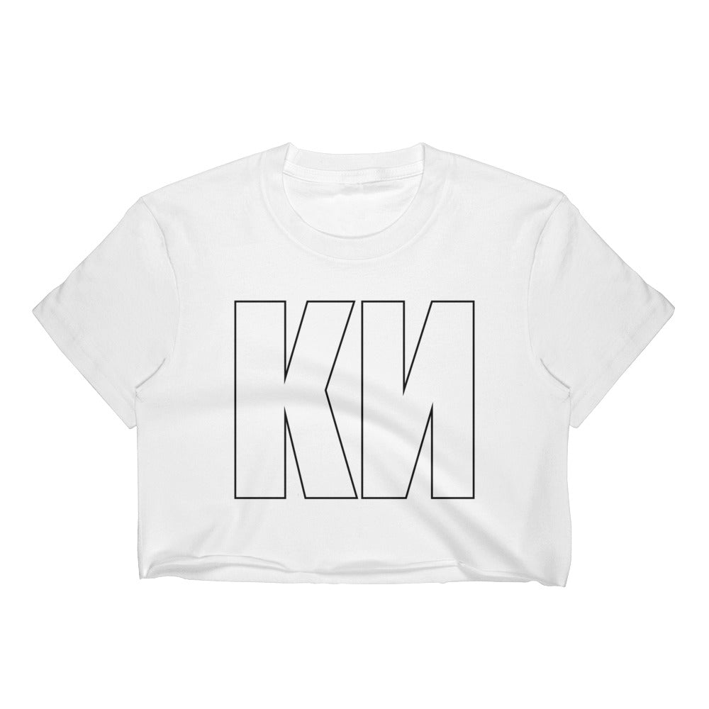 KN Cropped T-Shirt w/ Tear Away Label