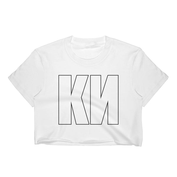 KN Cropped T-Shirt w/ Tear Away Label