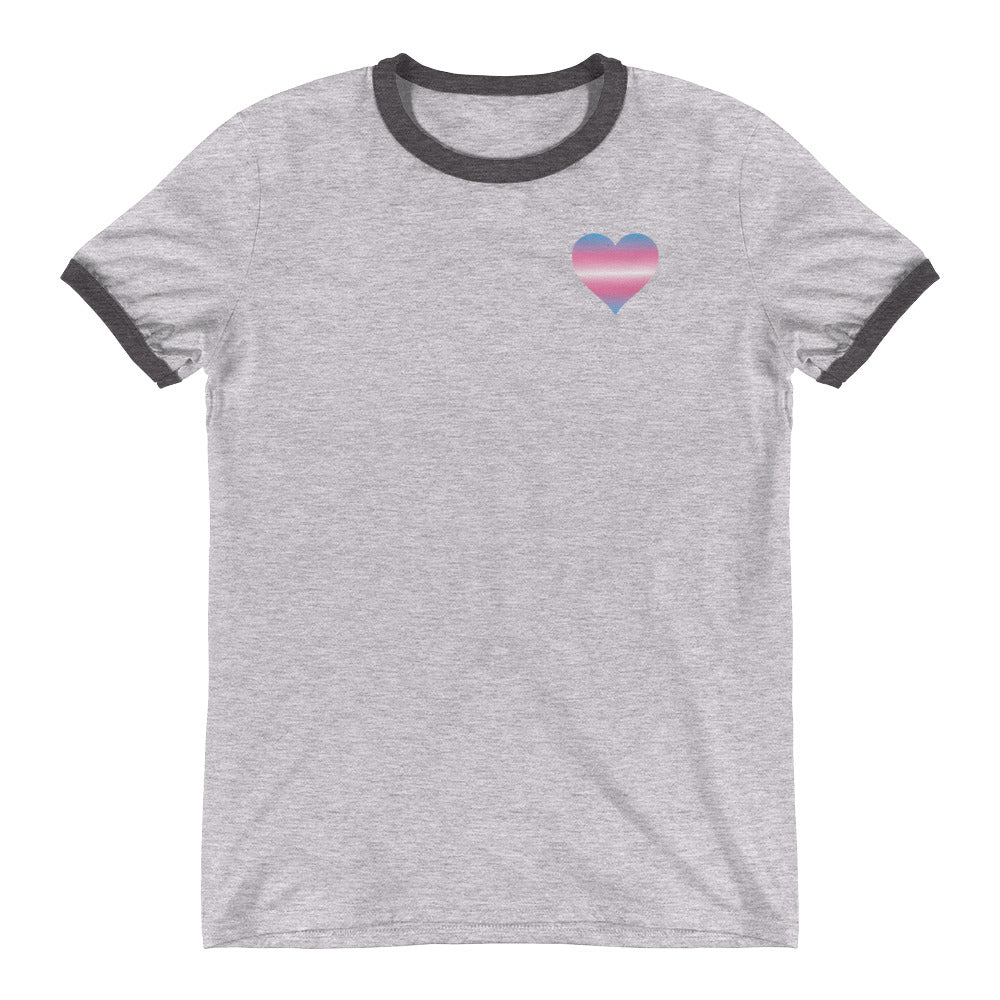 Transgender Heart Ringer T-Shirt