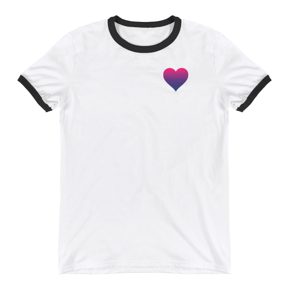 Bisexual Heart Ringer T-Shirt