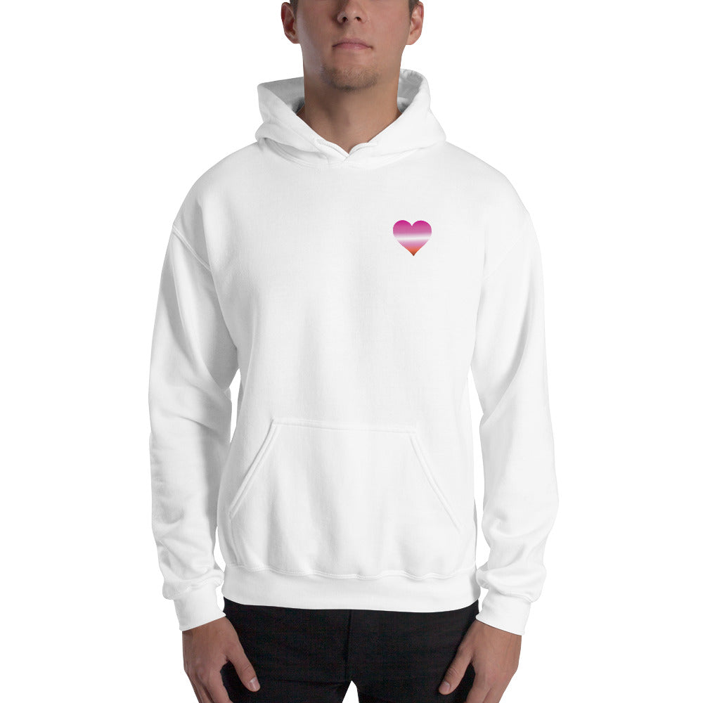Lesbian Heart Unisex Hoodie