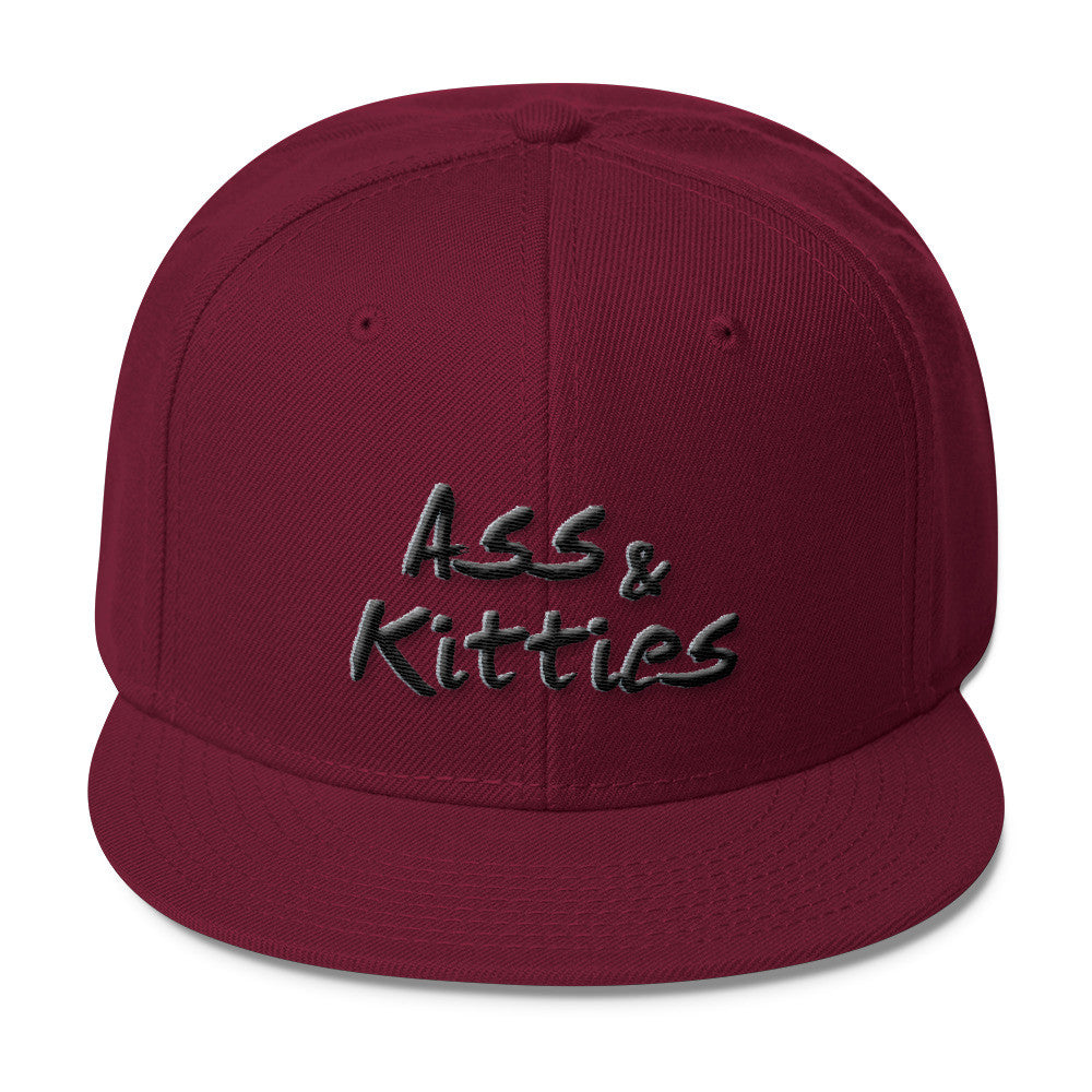 Ass & Kitties Wool Blend Snapback