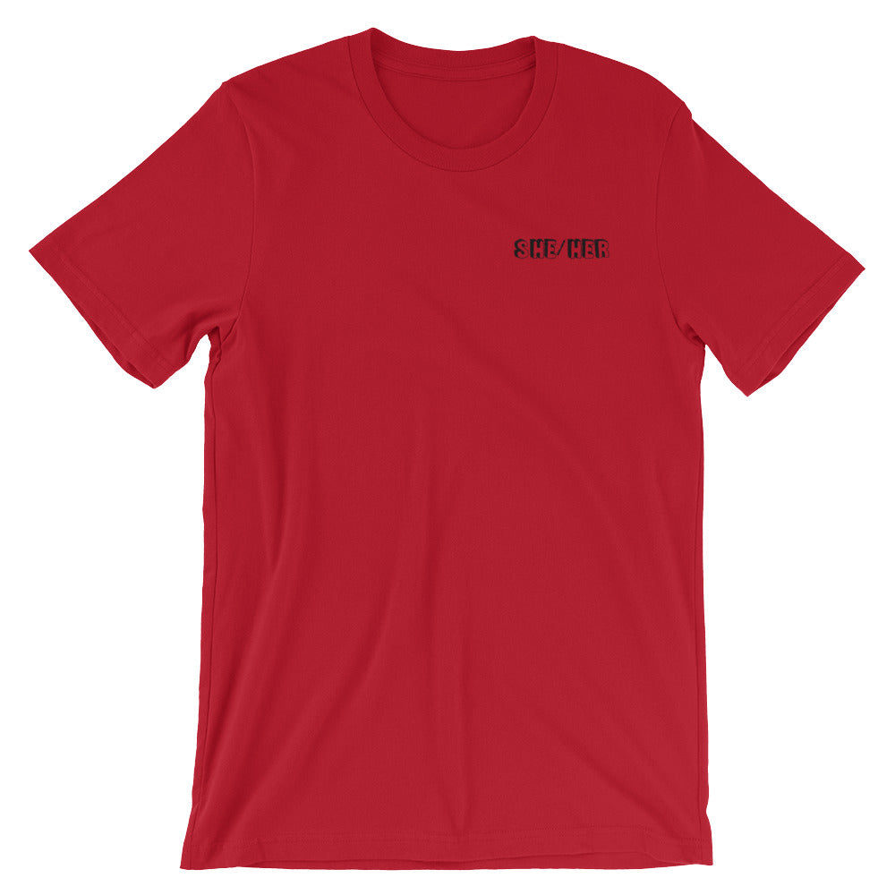 She/Her Short-Sleeve Unisex T-Shirt