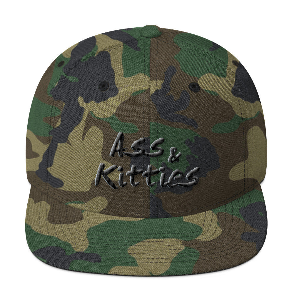 Ass & Kitties Wool Blend Snapback