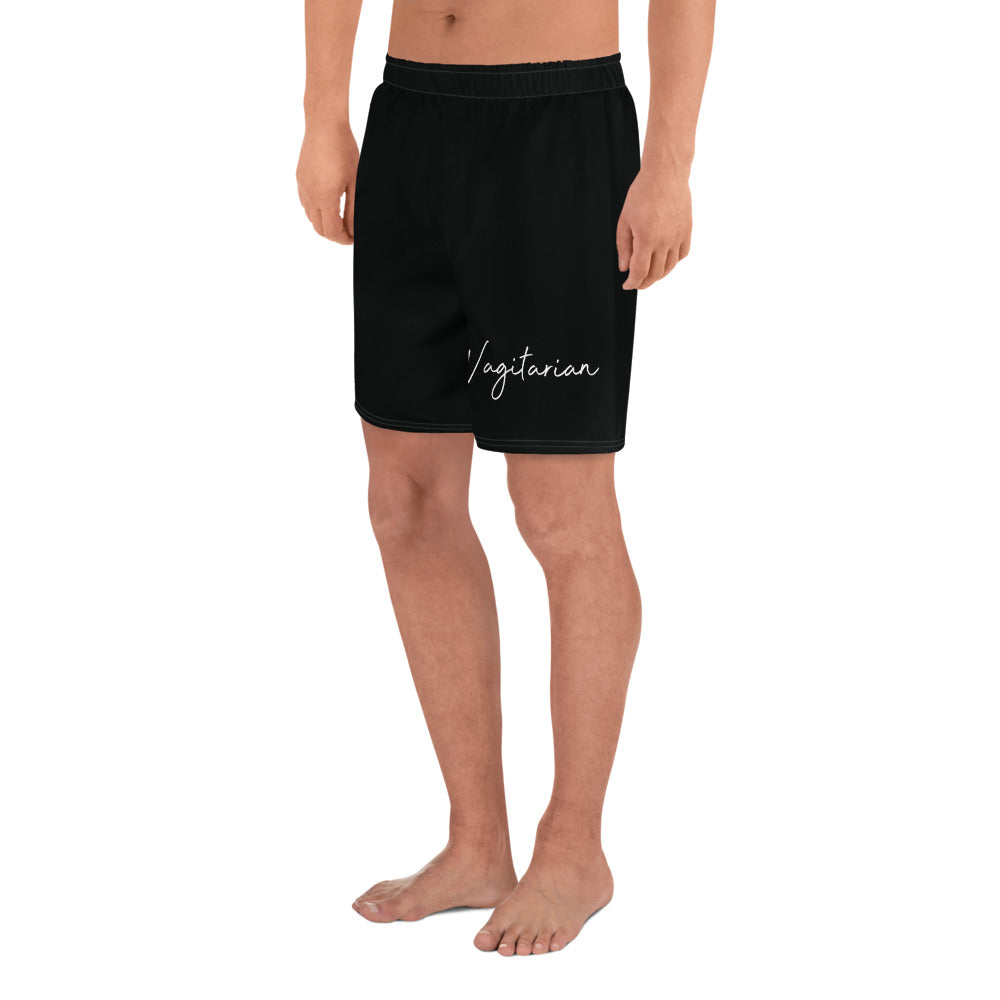 Vagitarian All-Over Print Men's Athletic Long Shorts