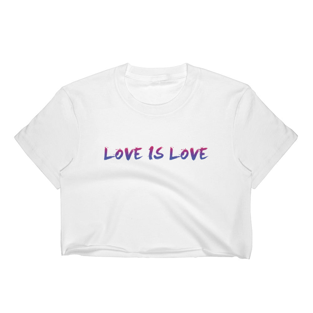 Love Cropped T-Shirt w/ Tear Away Label