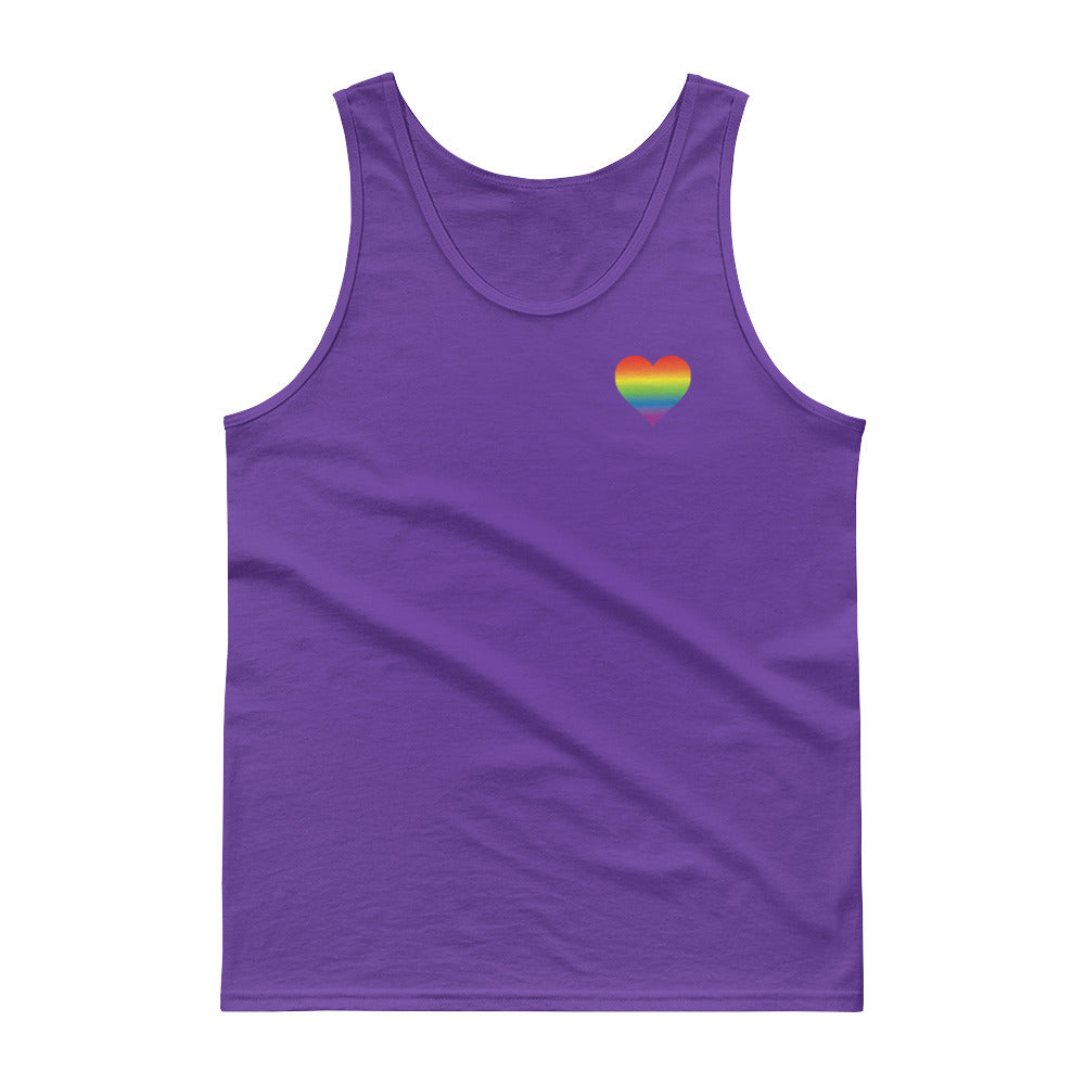 Rainbow Heart Tank Top