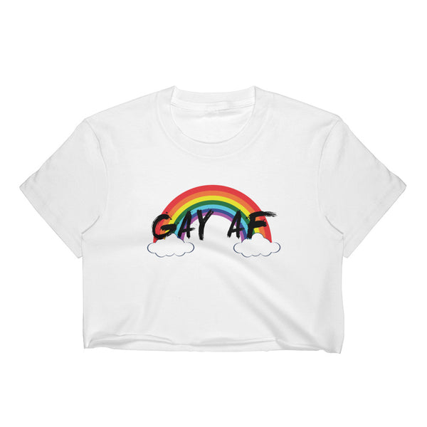 Gay AF Cropped T-Shirt w/ Tear Away Label