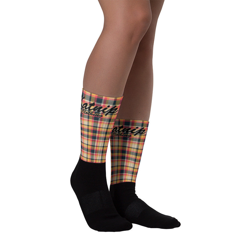 Flannel Black foot socks