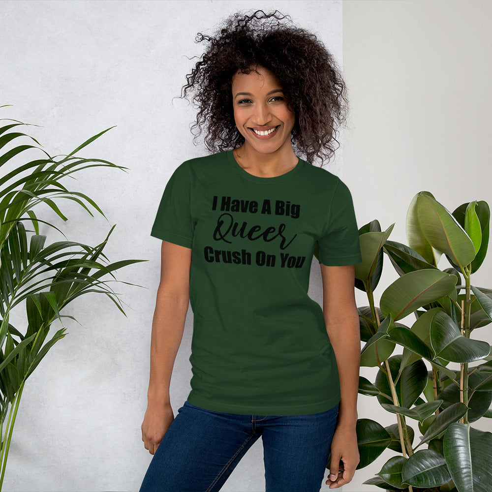 Queer Crush Bella + Canvas 3001 Unisex Short Sleeve Jersey T-Shirt with Tear Away Label