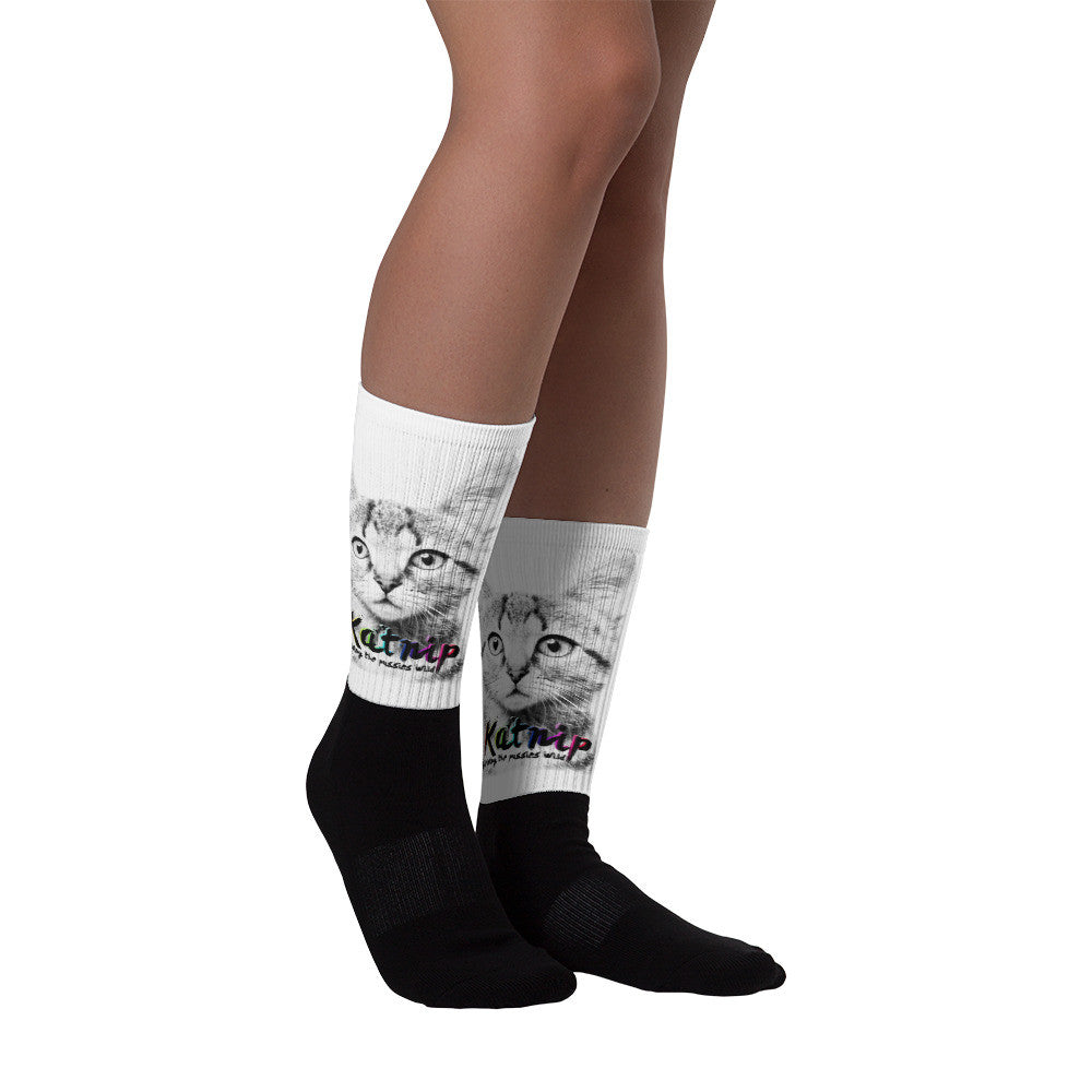Black foot socks