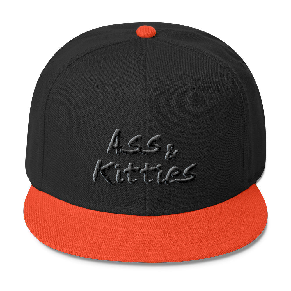 Ass & Kitties Wool Blend Snapback