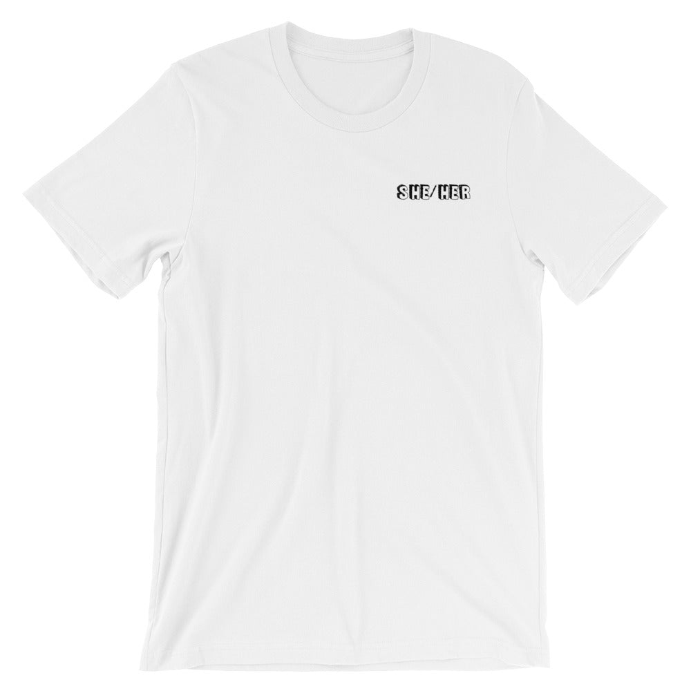 She/Her Short-Sleeve Unisex T-Shirt