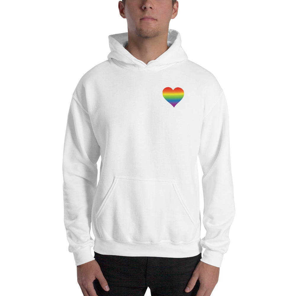 Rainbow Heart Hooded Sweatshirt