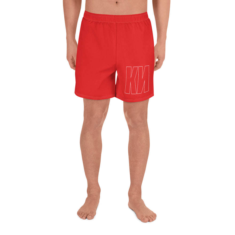 KN All-Over Print Men's Athletic Long Shorts