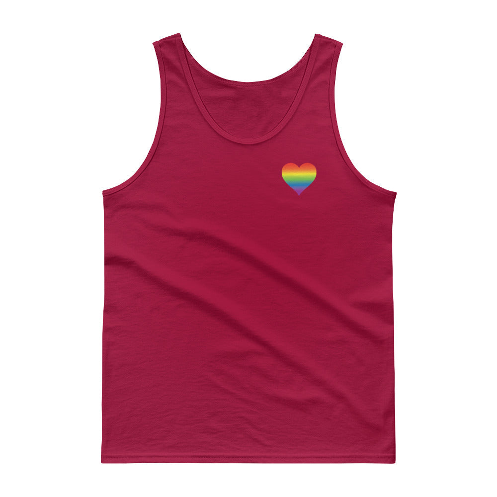 Rainbow Heart Tank Top