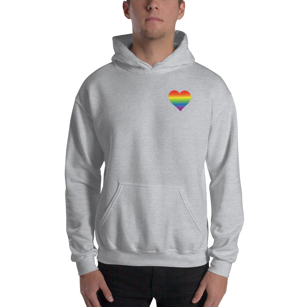 Rainbow Heart Hooded Sweatshirt