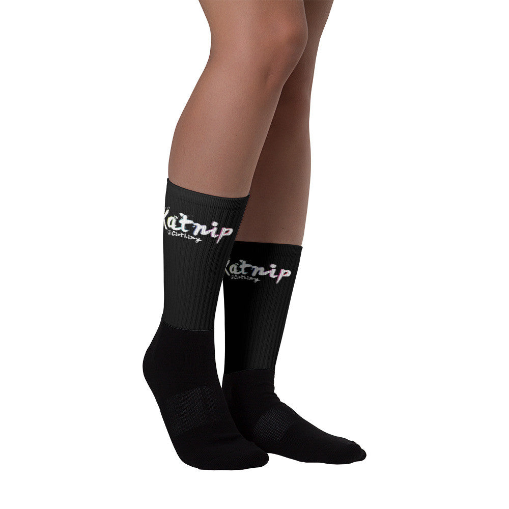 Black foot socks