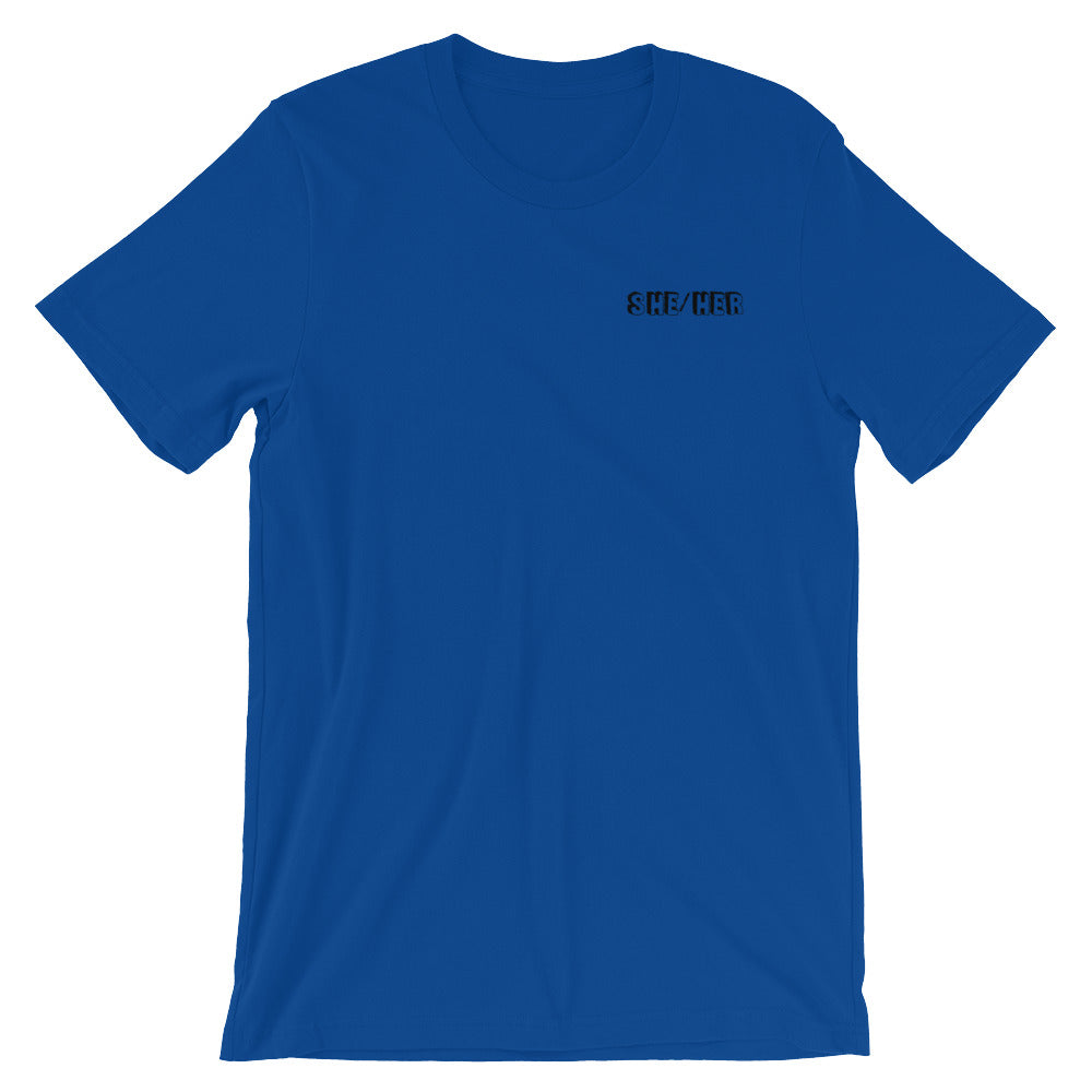 She/Her Short-Sleeve Unisex T-Shirt