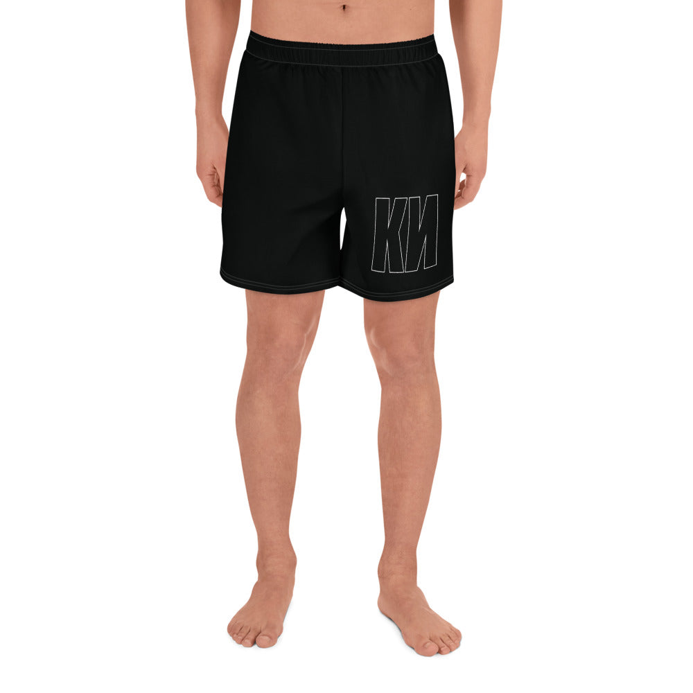 KN All-Over Print Men's Athletic Long Shorts