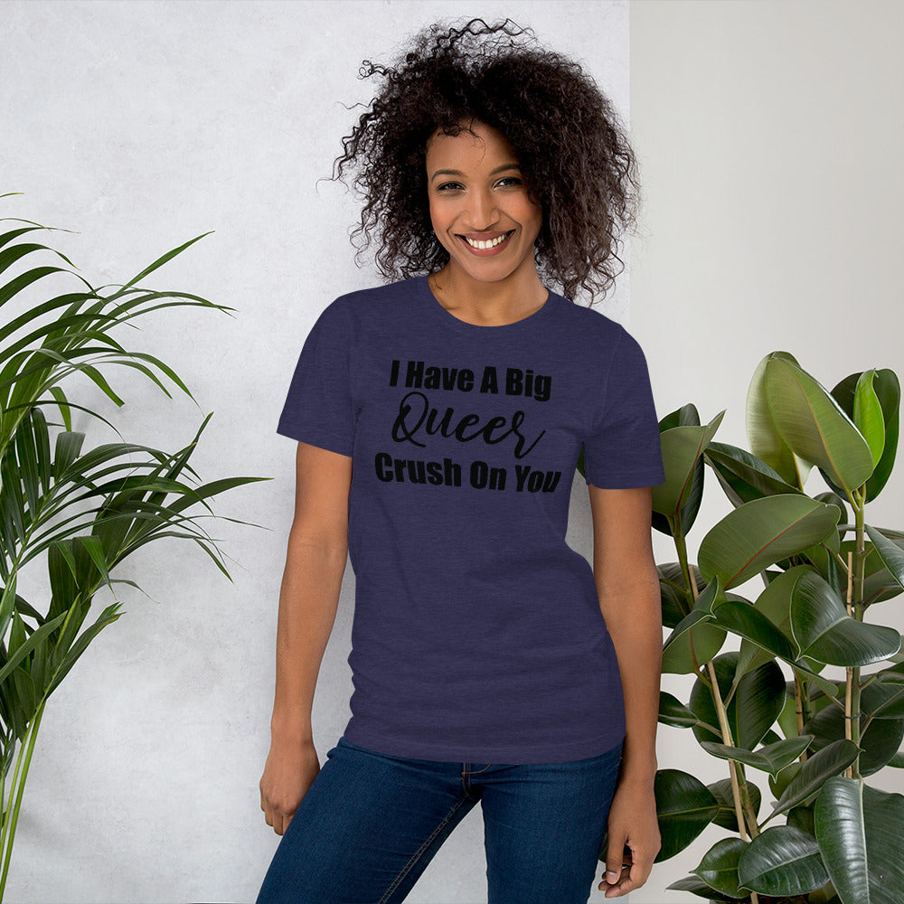 Queer Crush Bella + Canvas 3001 Unisex Short Sleeve Jersey T-Shirt with Tear Away Label
