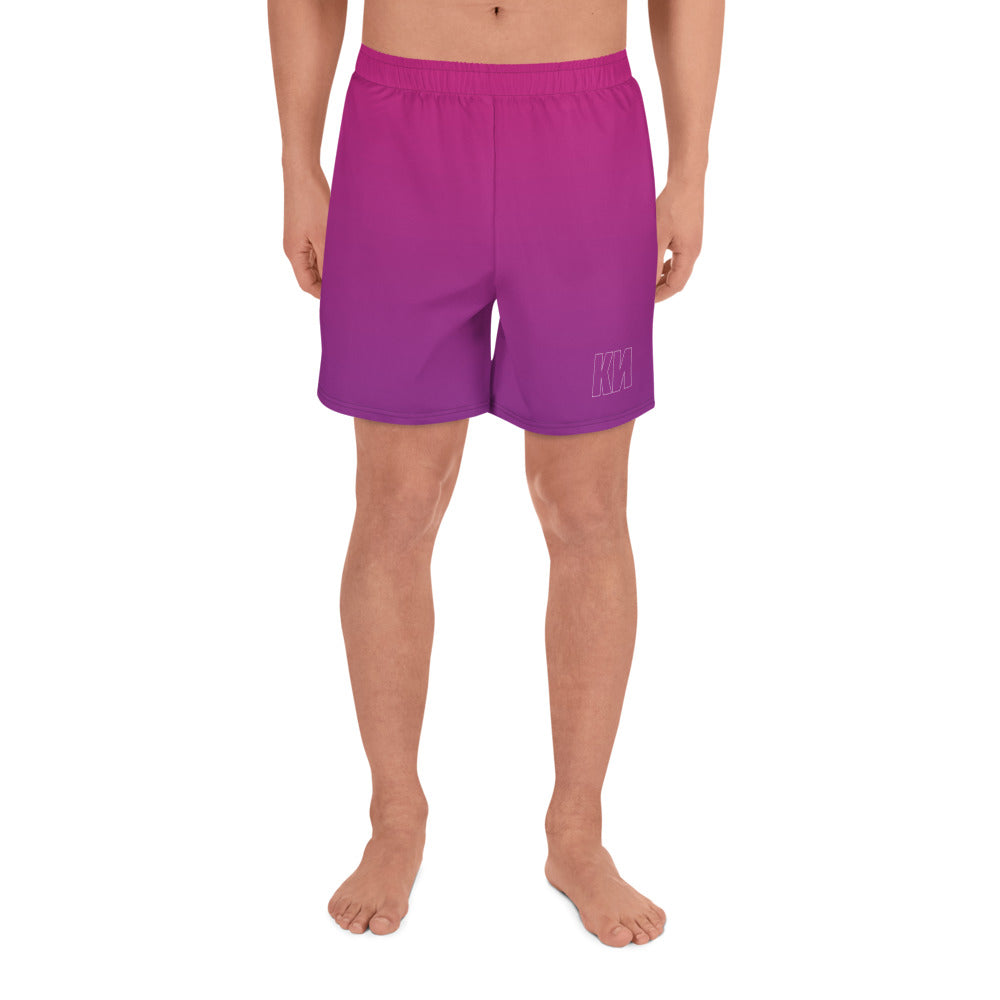 KN All-Over Print Men's Athletic Long Shorts