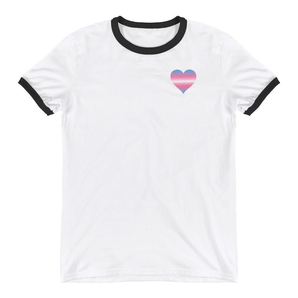 Transgender Heart Ringer T-Shirt