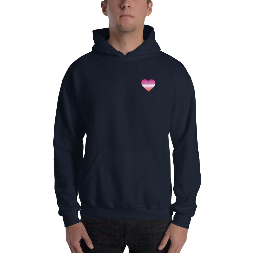 Lesbian Heart Unisex Hoodie