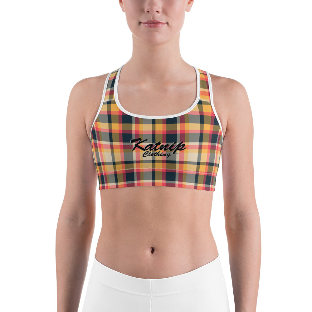 Flannel Sports bra – Katnip Clothing