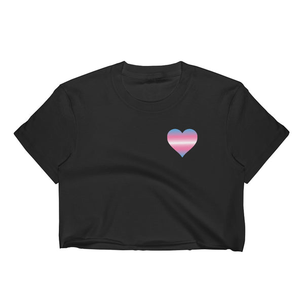 Transgender Heart Women's Crop Top