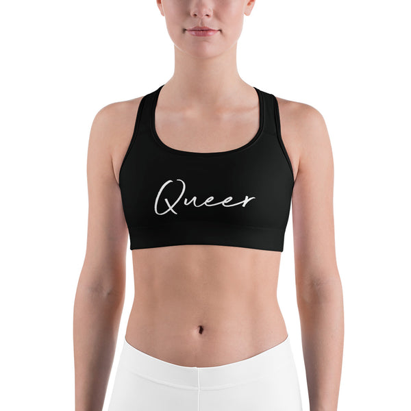 Queer All-Over Print Sports Bra