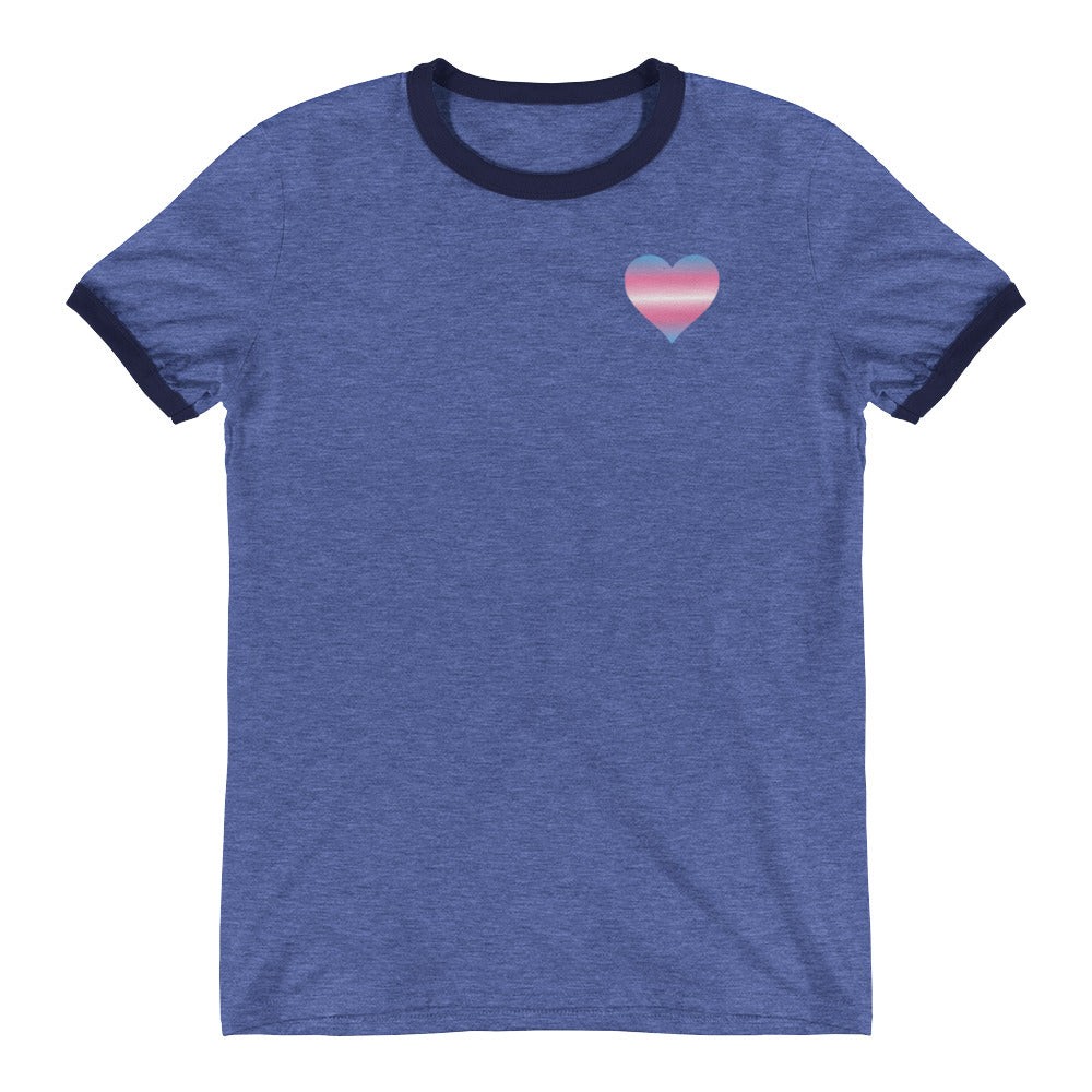 Transgender Heart Ringer T-Shirt