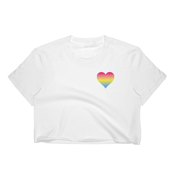 Pansexual Heart Women's Crop Top