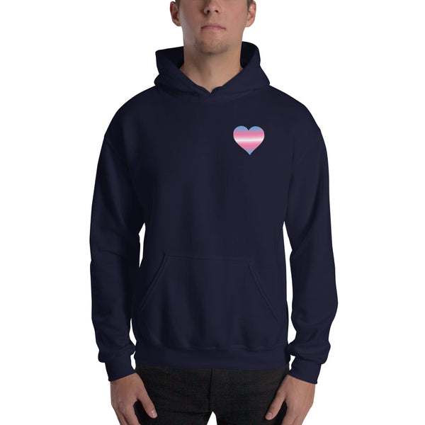 Transgender Heart Hooded Sweatshirt