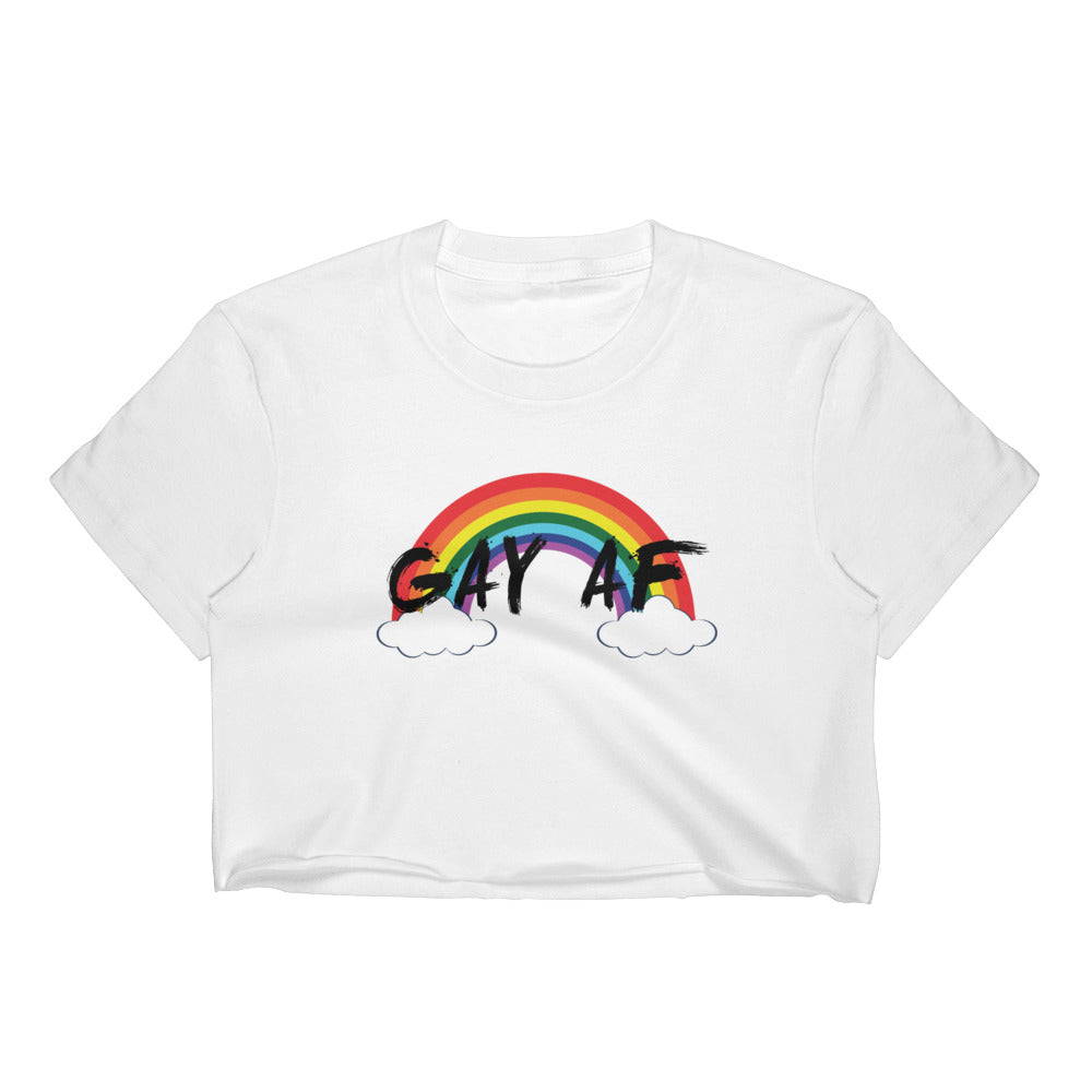 Gay AF Cropped T-Shirt w/ Tear Away Label