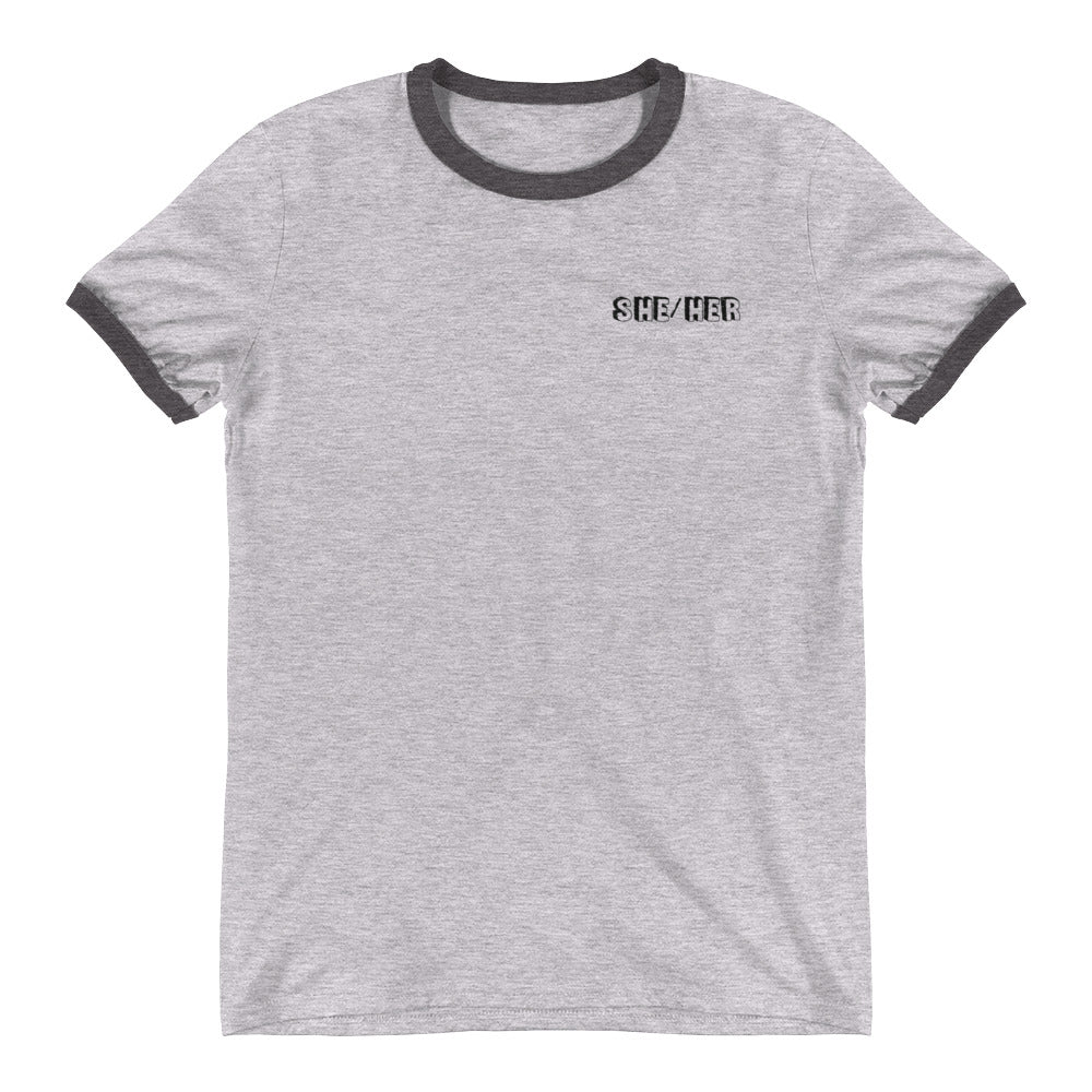 She/Her Ringer T-Shirt