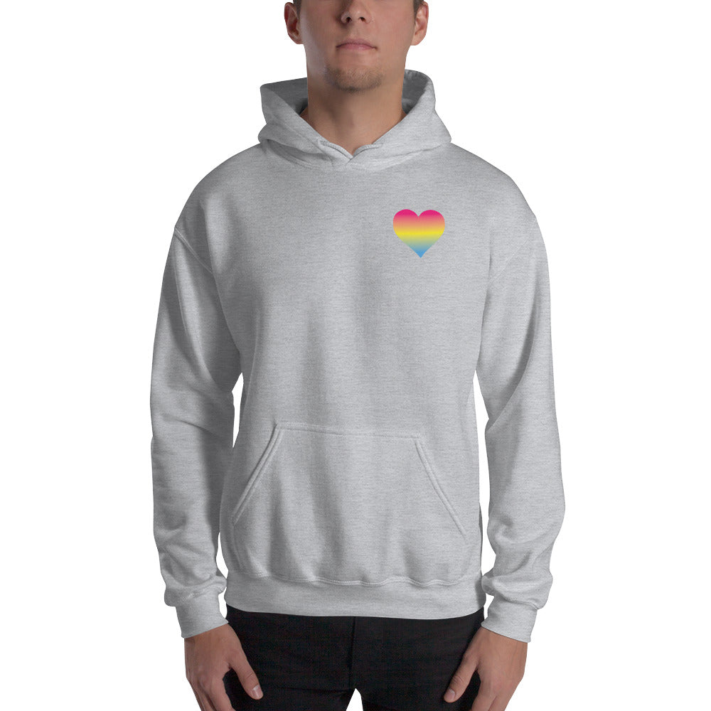 Pansexual Heart Hooded Sweatshirt