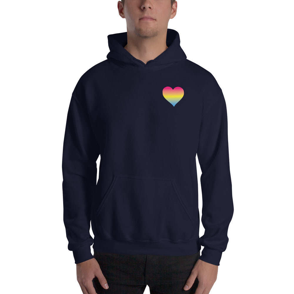 Pansexual Heart Hooded Sweatshirt