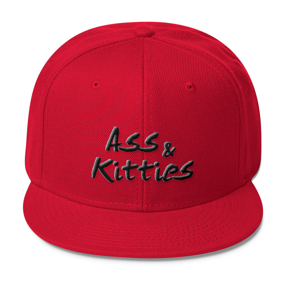 Ass & Kitties Wool Blend Snapback