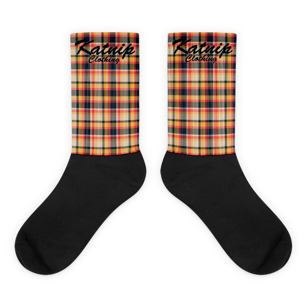Flannel Black foot socks