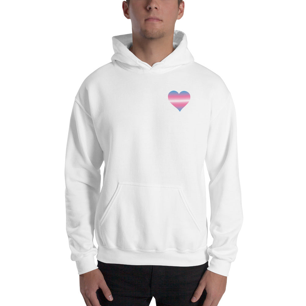 Transgender Heart Hooded Sweatshirt