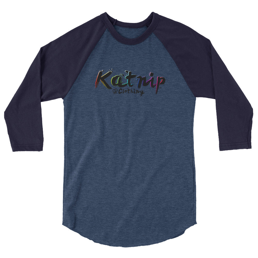 Katnip 3/4 sleeve raglan shirt